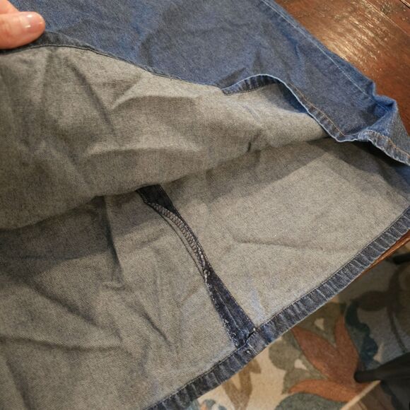 Denim Halter Midi Dress Size 10 Y2K Coquette Summer Festival Cottagecore Casual - Picture 6 of 6